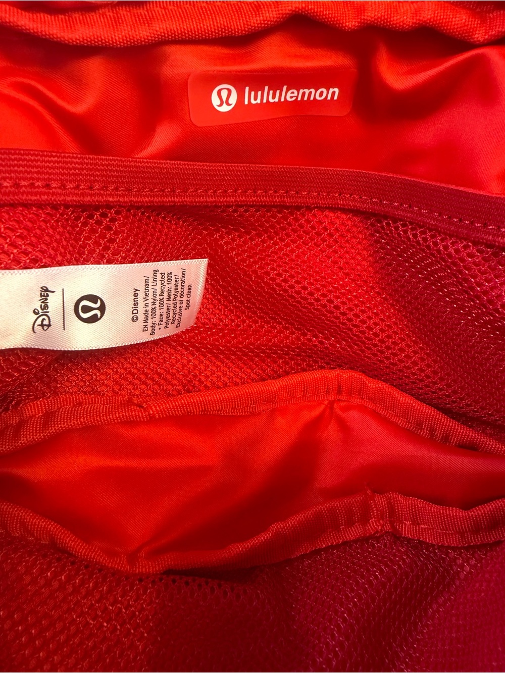 LULULEMON athletica Red Mickey Print Mini Fanny pack Belt Bag - Picture 12 of 16
